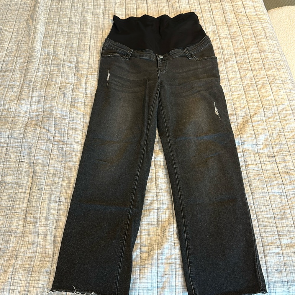 Black maternity jeans Large